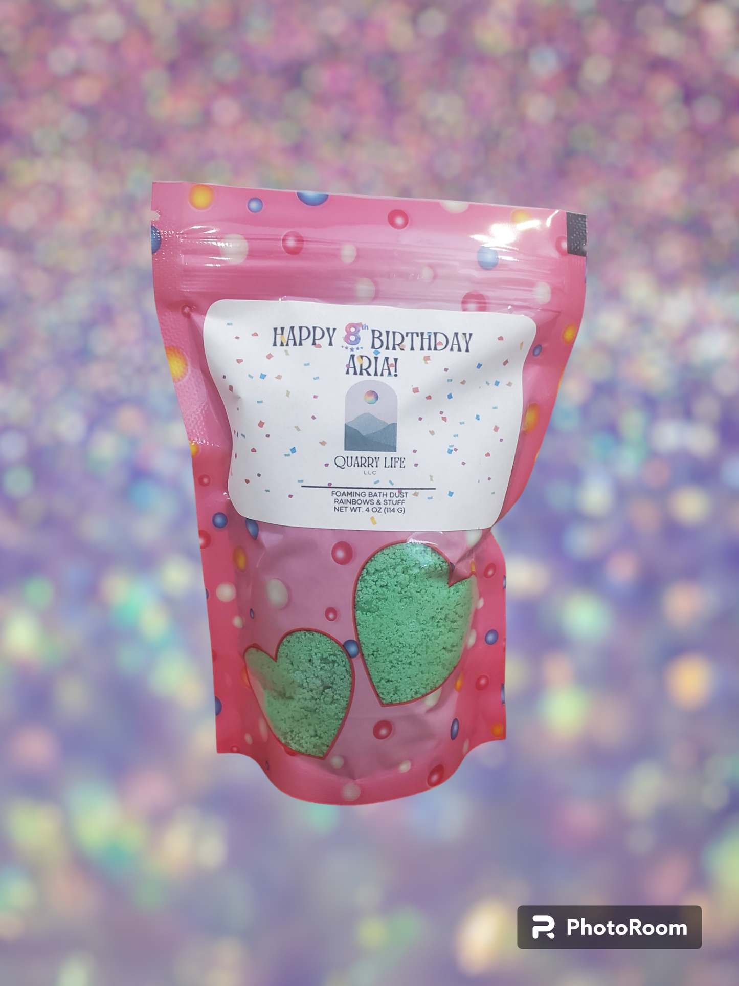 Birthday Bath Dust Bags