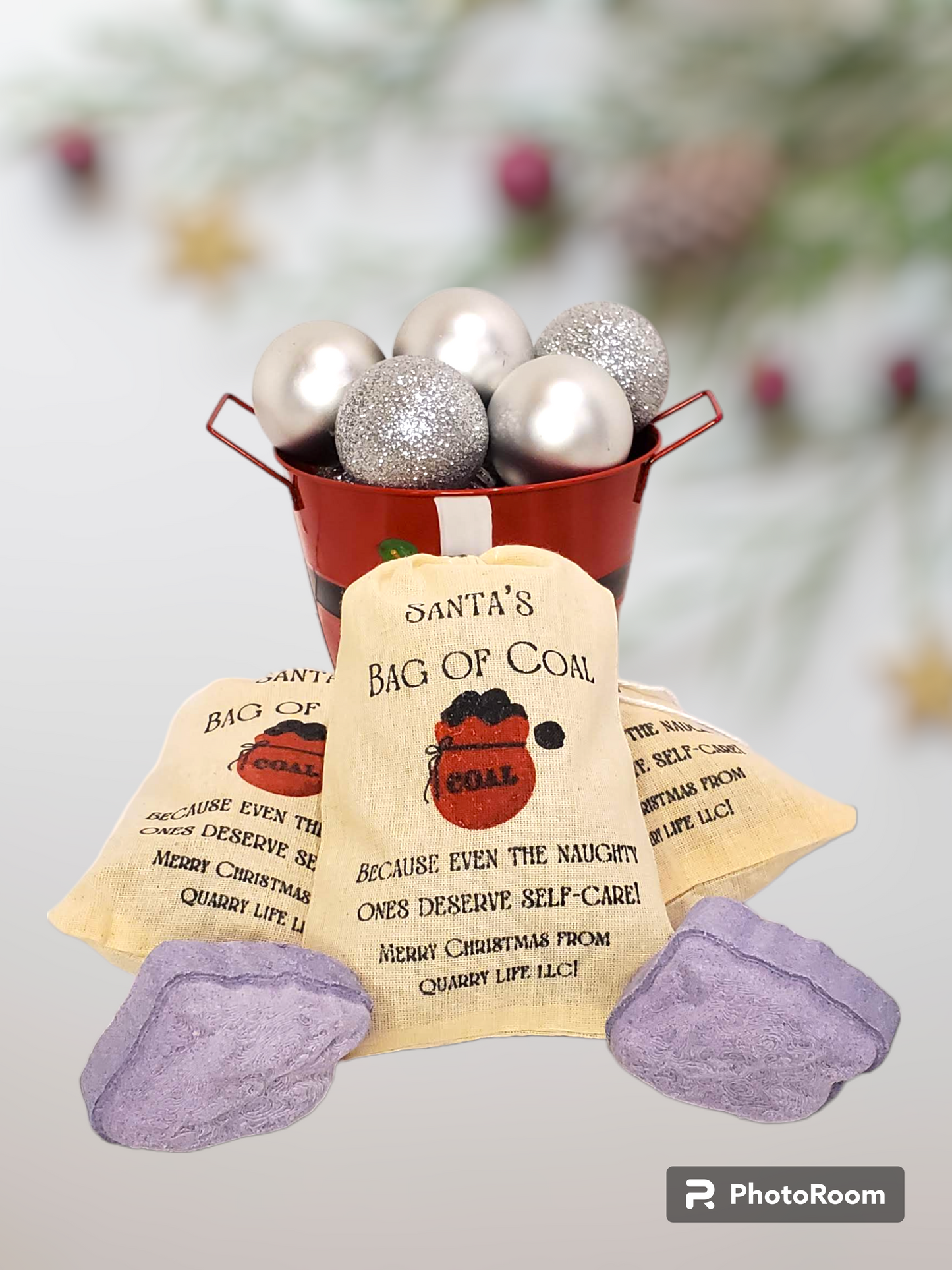 Bag of Coal Shower Bomb
