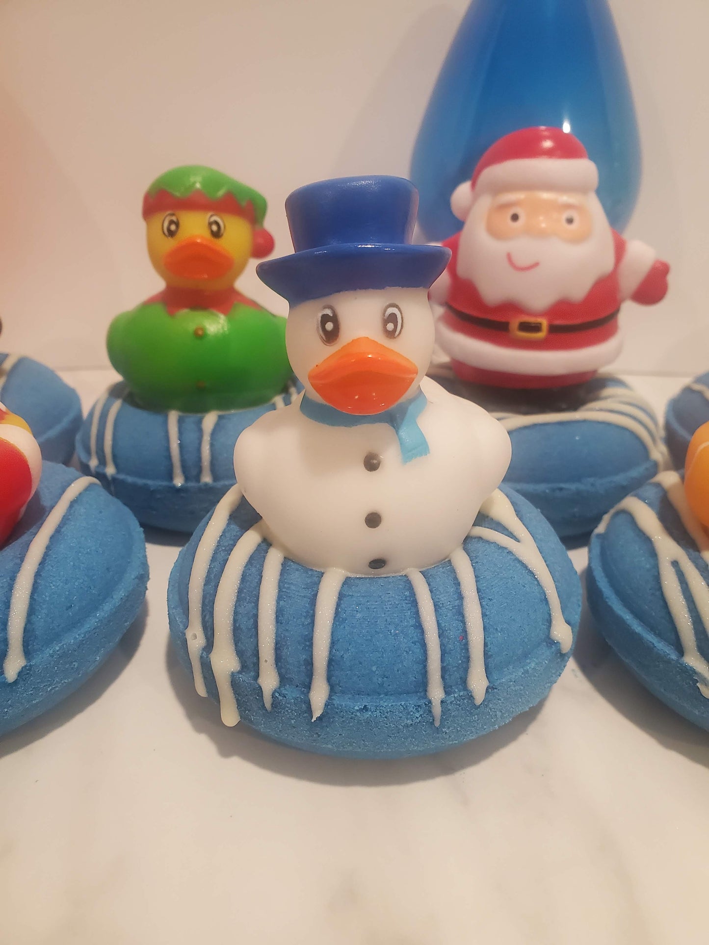 Christmas Rubber Ducky Donut Bath Bomb