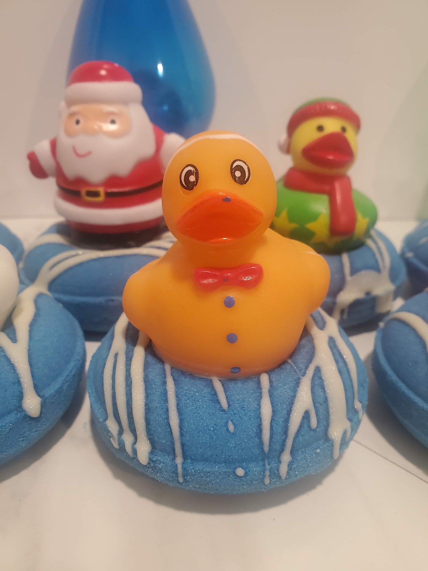 Christmas Rubber Ducky Donut Bath Bomb