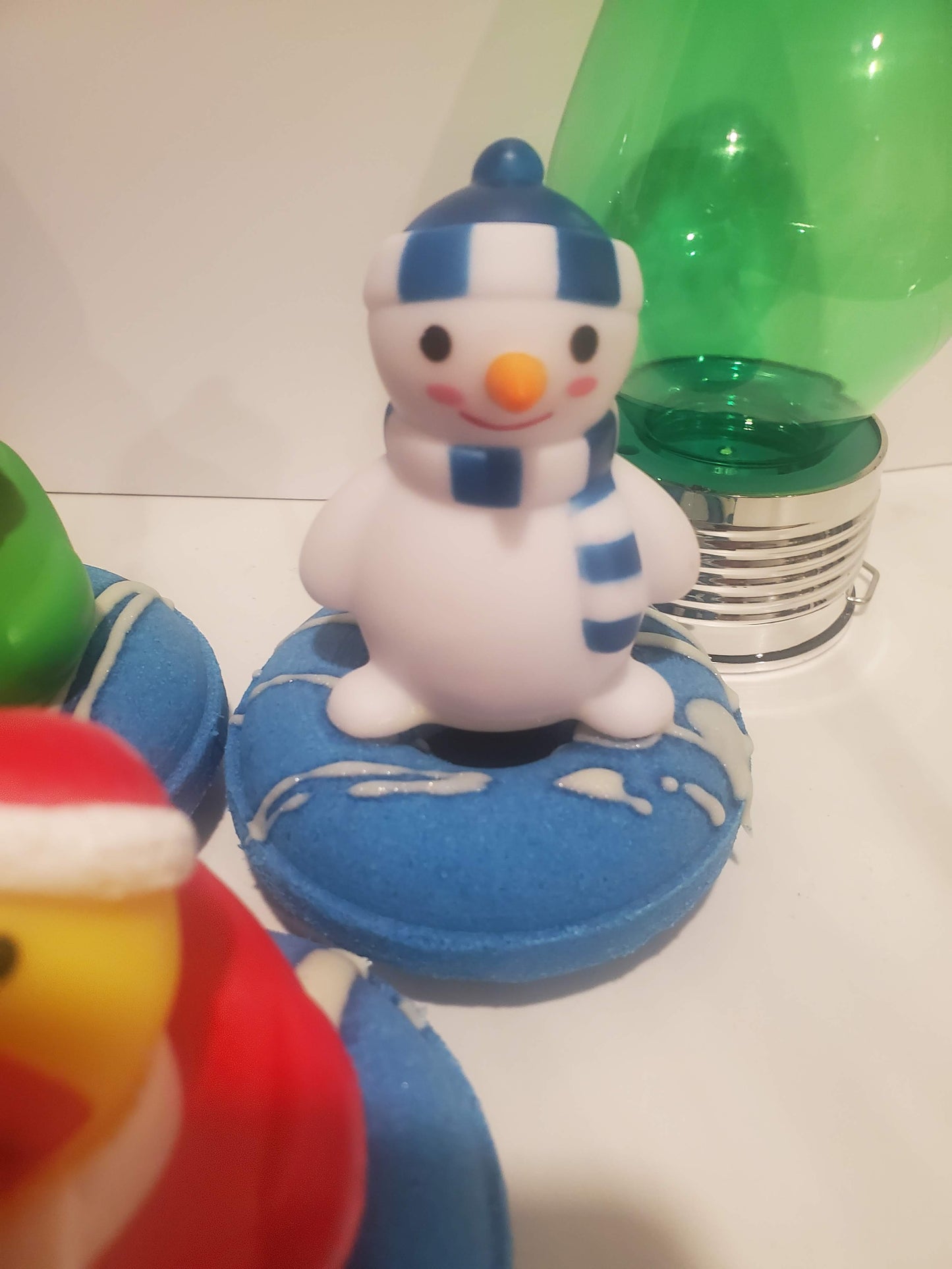 Christmas Rubber Ducky Donut Bath Bomb