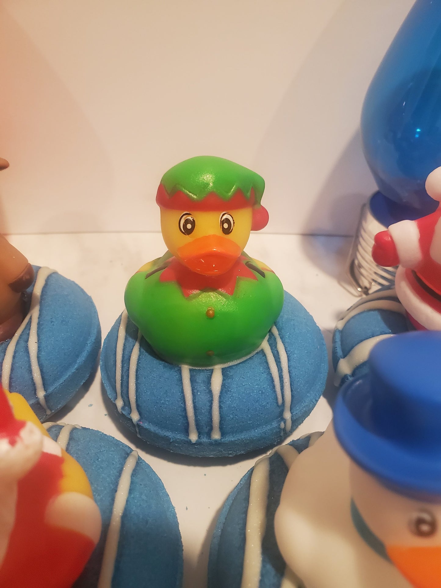 Christmas Rubber Ducky Donut Bath Bomb