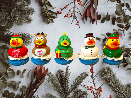 Christmas Duck Donut Bath Bomb