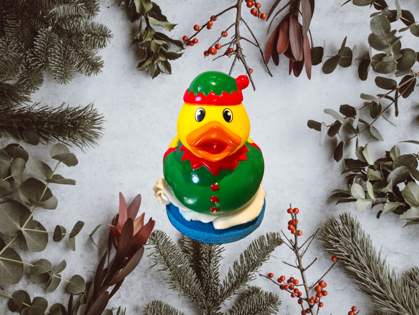 Christmas Duck Donut Bath Bomb