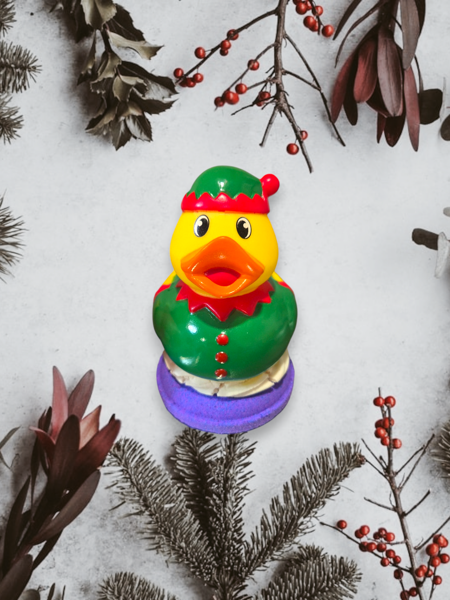 "MEGA" Christmas Rubber Ducky Donut Bath Bomb