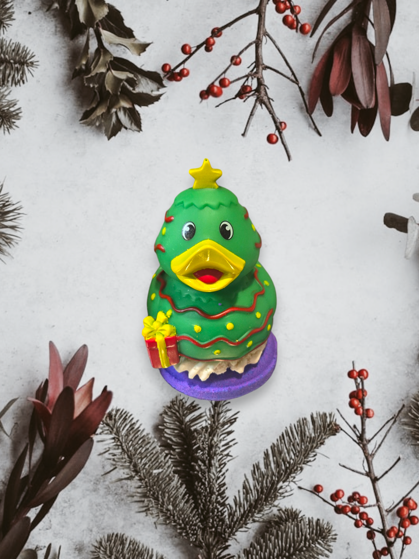 "MEGA" Christmas Rubber Ducky Donut Bath Bomb