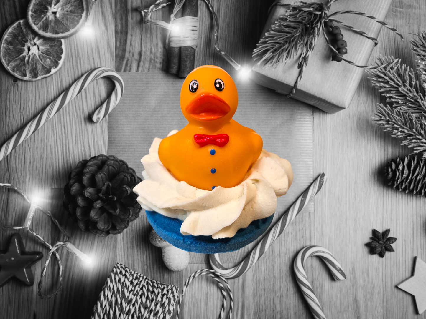 Christmas Duck Donut Bath Bomb