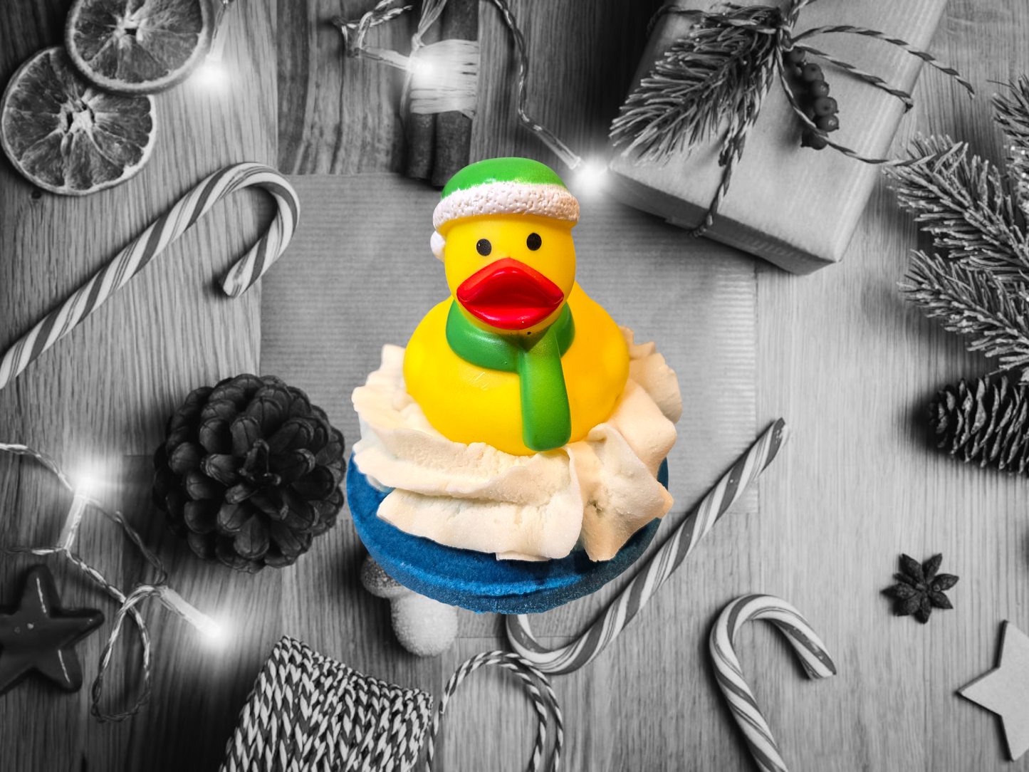 Christmas Duck Donut Bath Bomb