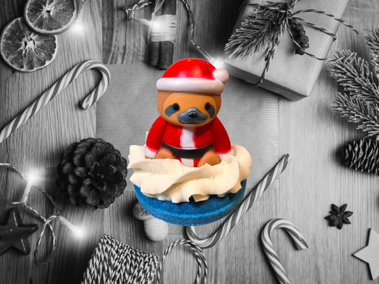 Christmas Duck Donut Bath Bomb