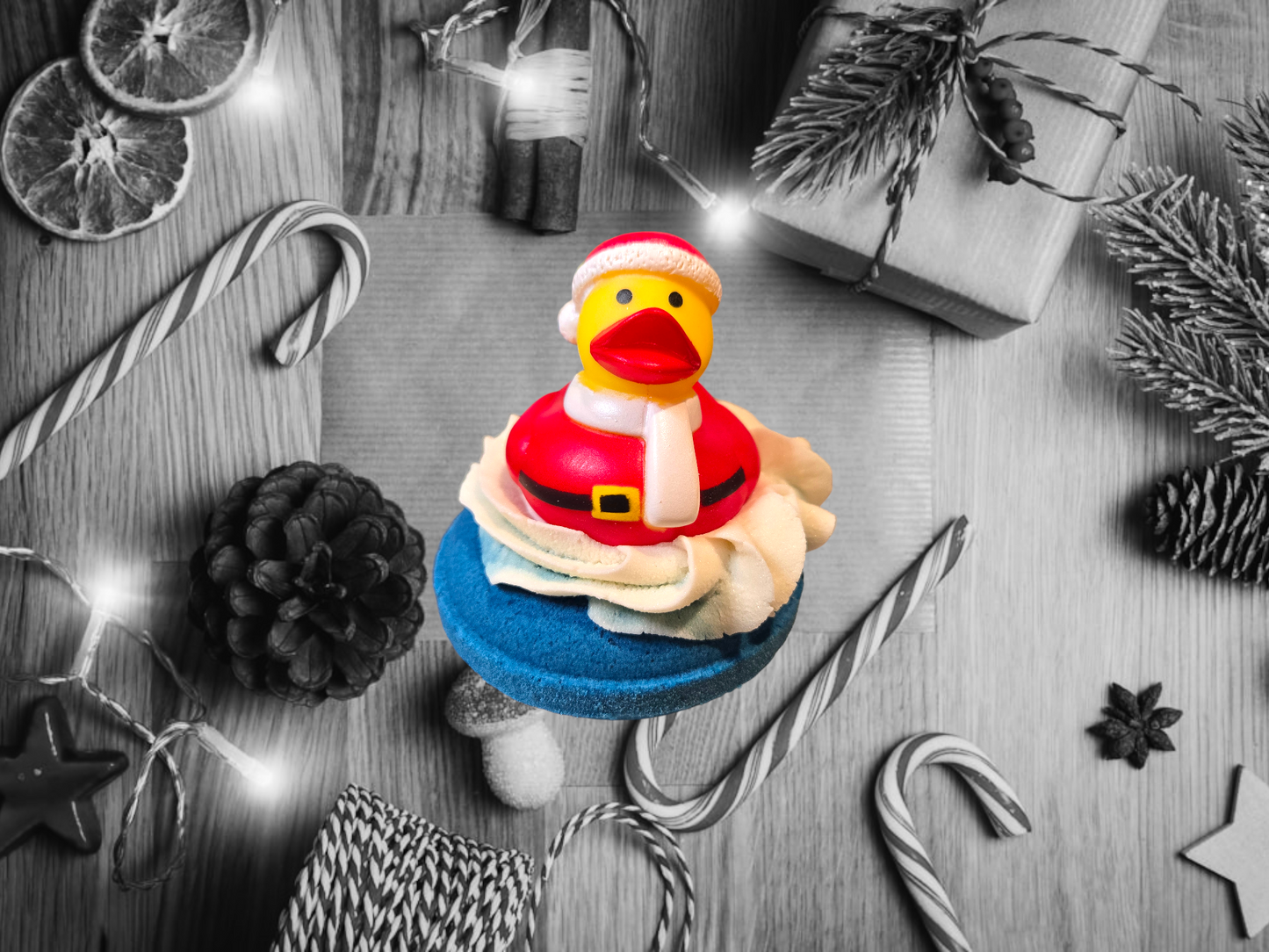 Christmas Duck Donut Bath Bomb