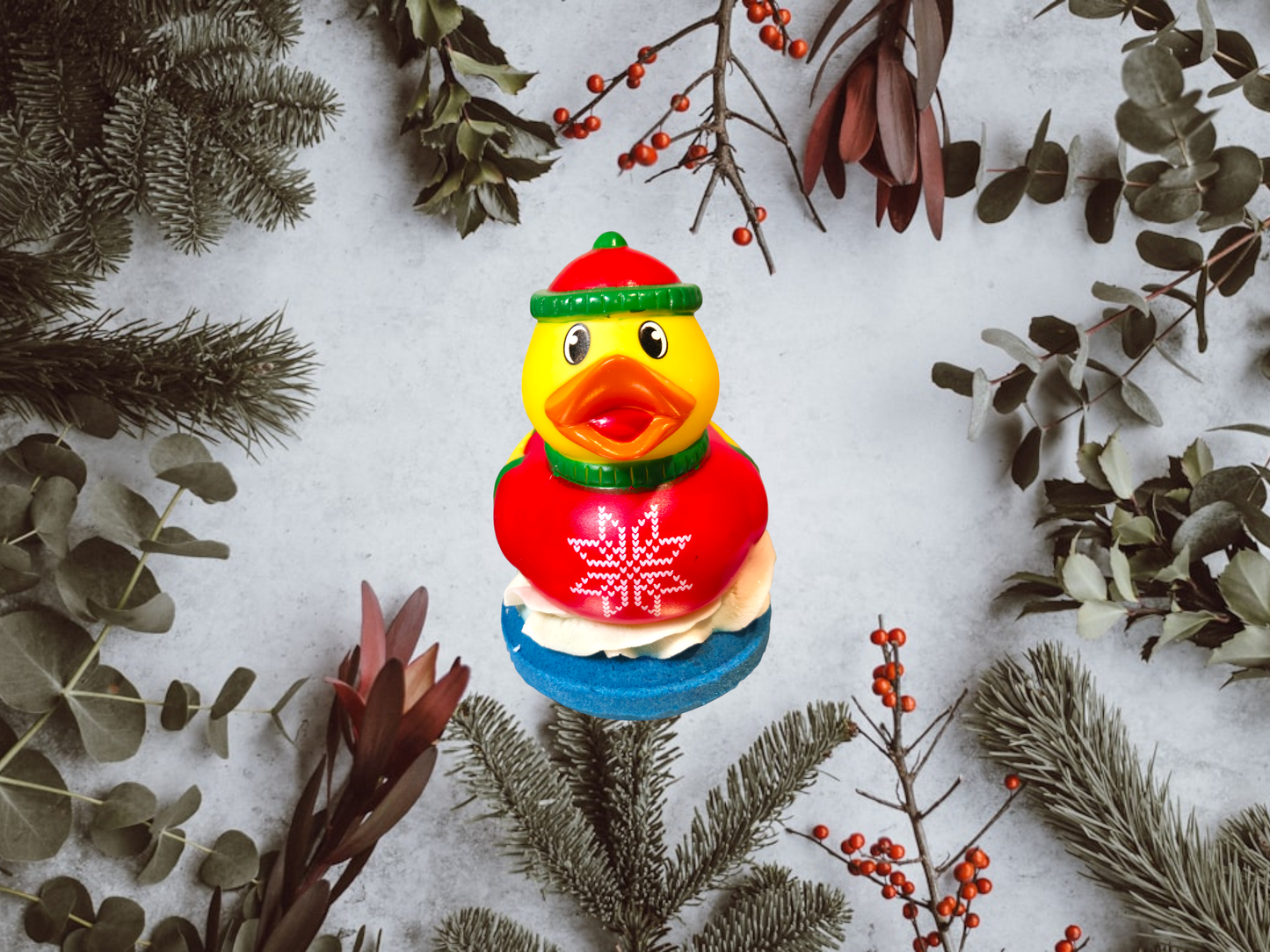 Christmas Duck Donut Bath Bomb