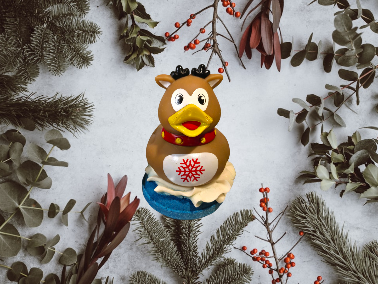 Christmas Duck Donut Bath Bomb