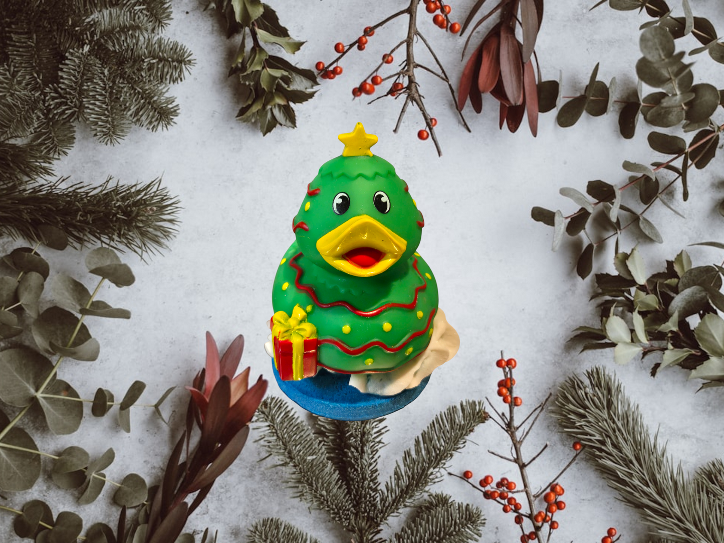 Christmas Duck Donut Bath Bomb