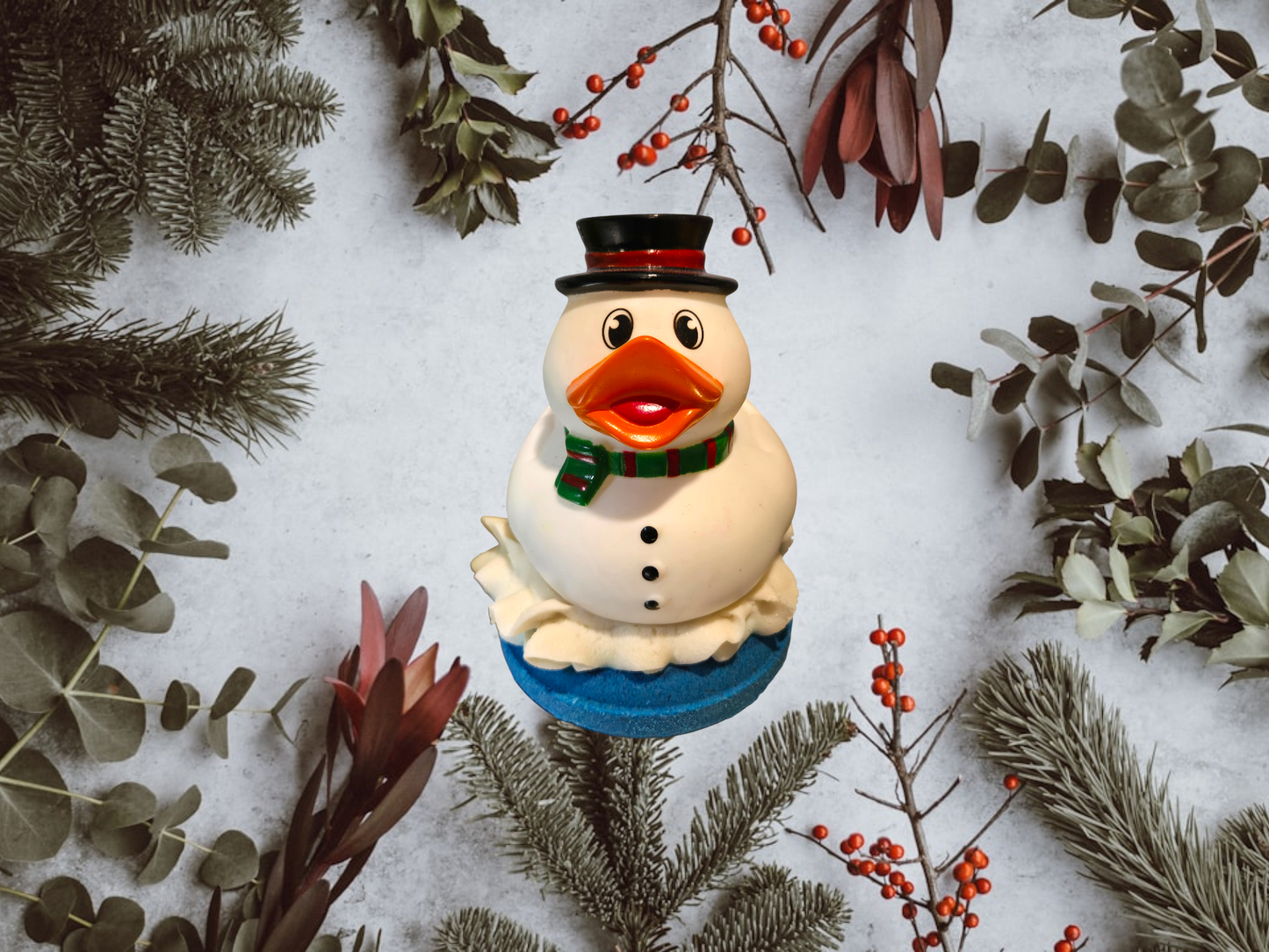Christmas Duck Donut Bath Bomb
